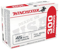 Winchester USA Handgun Ammo Bulk Pack .45 ACP - 230 Grain - 300 rounds per box