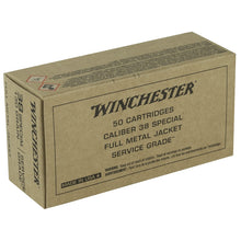 Load image into Gallery viewer, Winchester  38 Special  130 Grain FMJ 50 rounds per box
