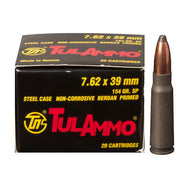 Tula TulAmmo 7.62X39 154 Grain soft point limited 4 per checkout 20 rounds per box