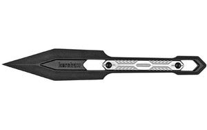 Kershaw, Inverse, Fixed Blade Knife, 2.6" Black Blade, Gray Handle, Polyphenylene Construction